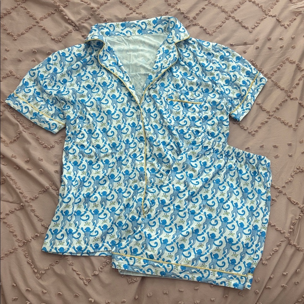 Matching Monkey Pajama Set